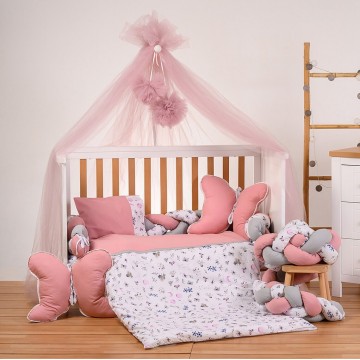 abo Σετ Κούνιας Ροζ 9τμχ 2961-400